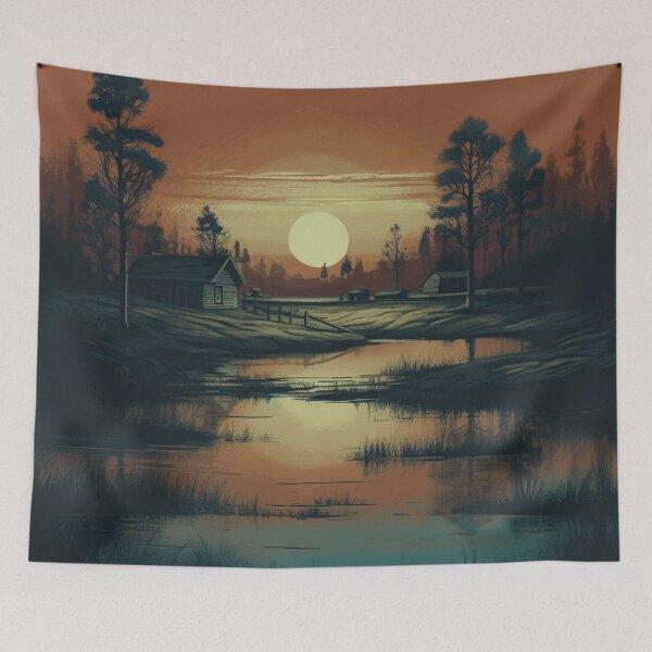 Item preview, Sunset in the Countryside designed and sold by GoodOldVintage.