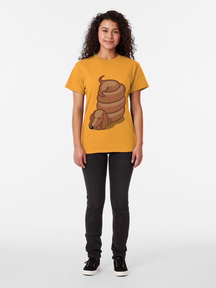 Alternate view of Funny Sleepy Dachshund Tshirt - Dog Gifts for Doxie and Sausage Dog Lovers Classic T-Shirt