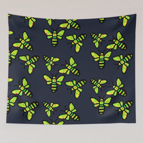 Item preview, Vintage bees pattern designed and sold by kinpirks.