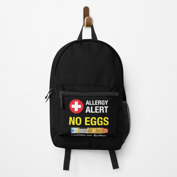 Item preview, English: "Allergy Alert - NO EGGS - I carry an epipen" designed and sold by WhiteShirtGuy.