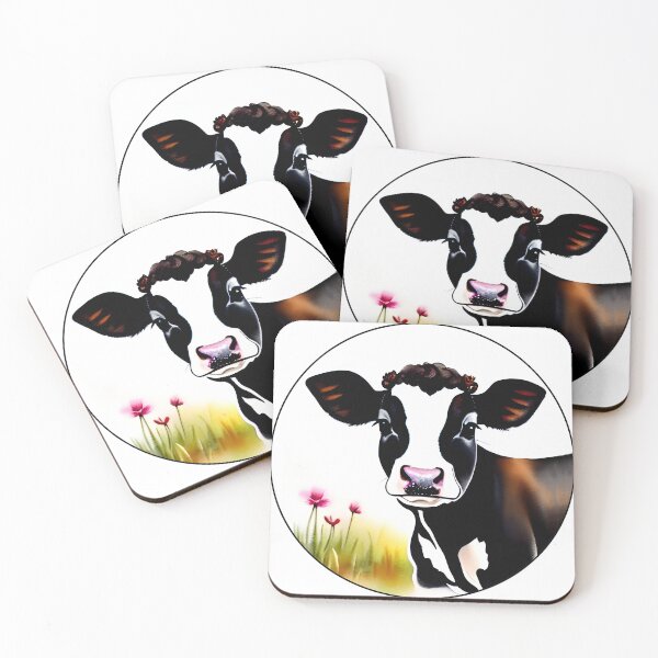 Artikelvorschau, Cow with Flowers entworfen und verkauft von Jerrett Dornbusch.