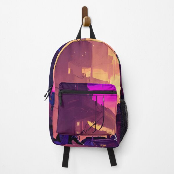 Item preview, Sunset Noodle Joint - Escena de la ciudad cibernética designed and sold by Delerat7.