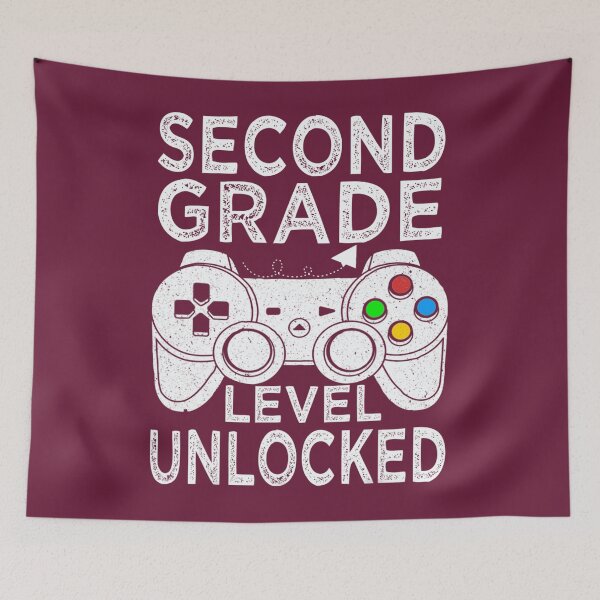 Item preview, Second 2nd Grade Level Unlocked Video game Back to School 	 	 designed and sold by jfxtmrchx57.