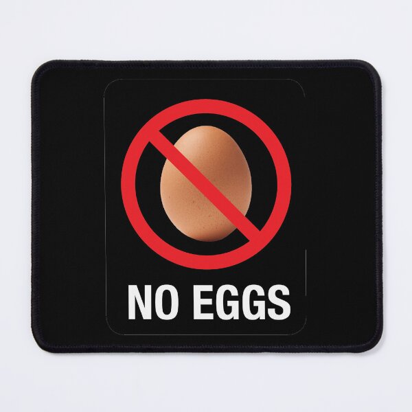 Item preview, English: "NO EGGS" designed and sold by WhiteShirtGuy.