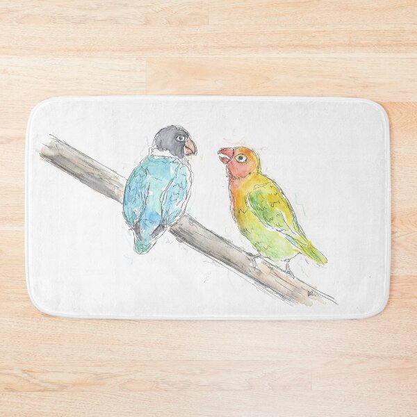 Item preview, Lovebirds illustration. designed and sold by DebTheZeb.