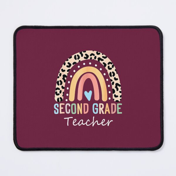 Item preview, Second 2Nd Grade Teacher Leopard Rainbow First Day Of School 	 	 designed and sold by jfxtmrchx57.