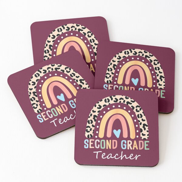 Item preview, Second 2Nd Grade Teacher Leopard Rainbow First Day Of School 	 	 designed and sold by jfxtmrchx57.