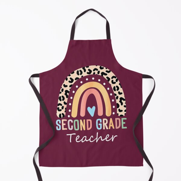Item preview, Second 2Nd Grade Teacher Leopard Rainbow First Day Of School 	 	 designed and sold by jfxtmrchx57.