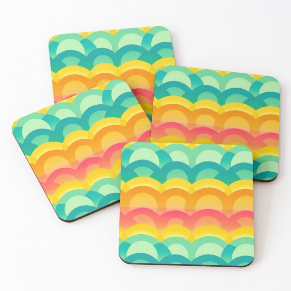 Item preview, Retro Summertime Happy Arc Colorful pattern designed and sold by Viking-Samurai.