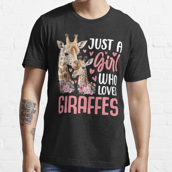 Artikel-Vorschau von Niedlich, nur ein Mädchen, das Giraffen liebt. Giraffen-Tierliebhaber, designt und verkauft von Best Designer.