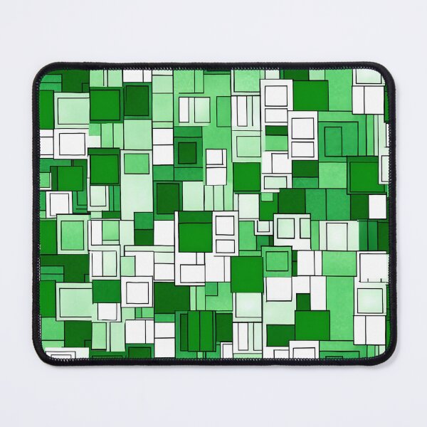 Item preview, A green boxes pattern designed and sold by TogetherDshop.
