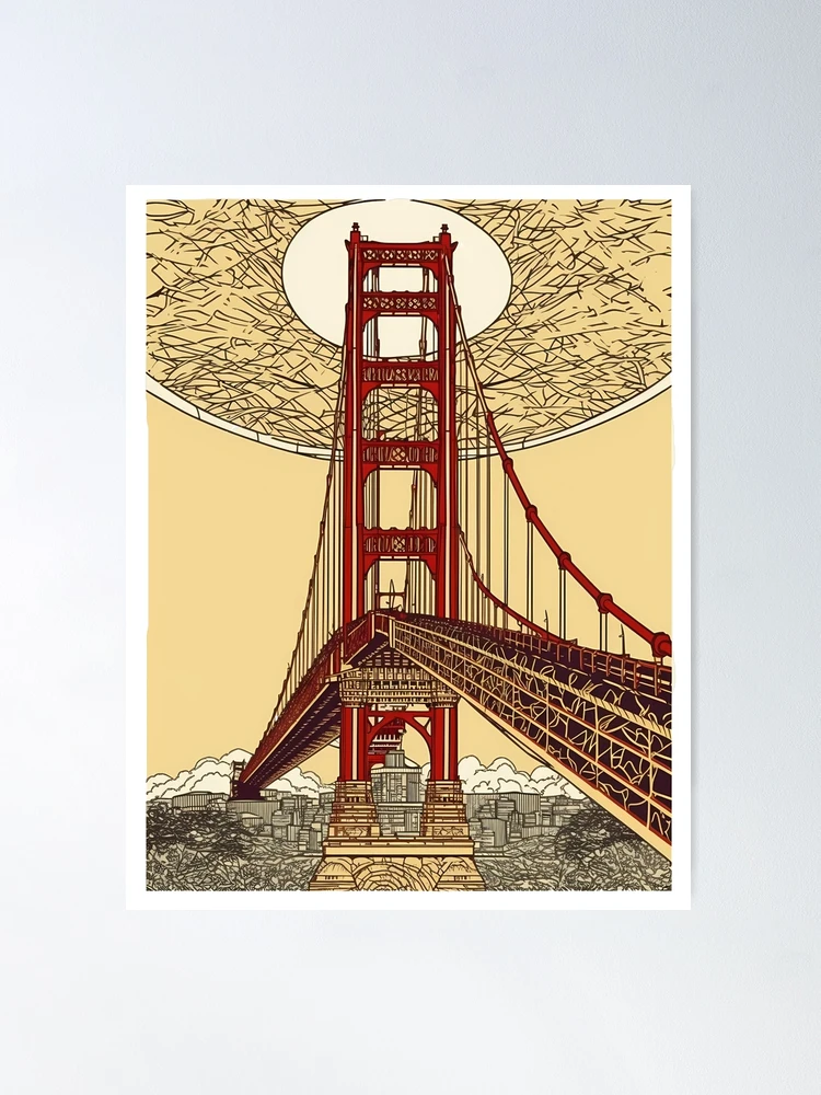 アート・デザイン・音楽 Bridge to Twentieth-century Music San Francisco: Golden Gate Bridge 3D Wood Model (Monument