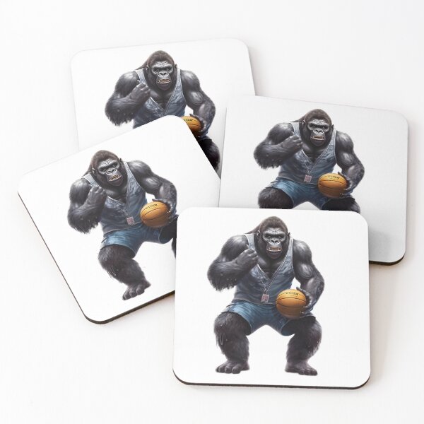 Item preview, Gorilla Playing Basketball Sport Holding Ball Monkey  designed and sold by sparkzeno.