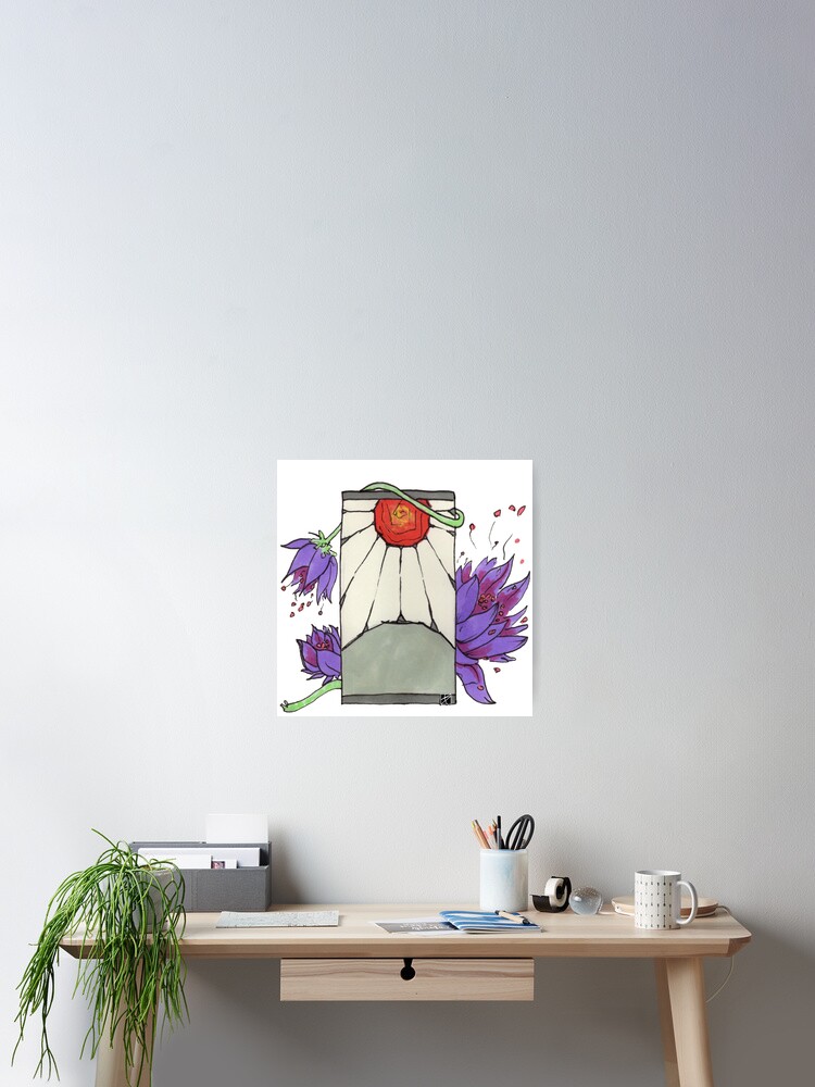 Hanafuda rising Sun Poster