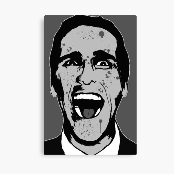 American Psycho Canvas Prints for Sale Redbubble