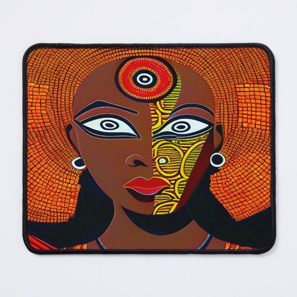 Item preview, Majestic Face of an African Queen, inspired by the colors of the Ghanaian flag - Ashanti Ghanaian African Culture - designed and sold by Ralek.