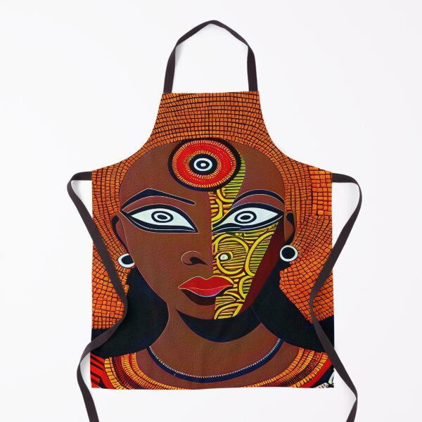 Item preview, Majestic Face of an African Queen, inspired by the colors of the Ghanaian flag - Ashanti Ghanaian African Culture - designed and sold by Ralek.