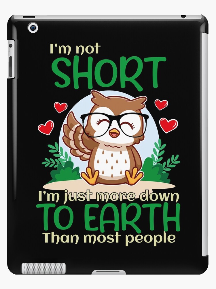 Short People Humor Not Short Just Down to Earth Cute Owl Coffee Mug