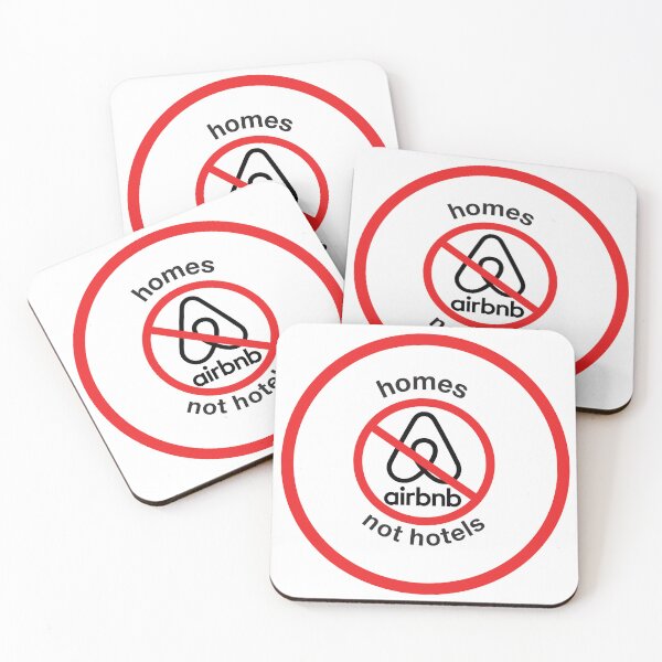 Item preview, Anti Airbnb HOMES - NOT HOTELS designed and sold by ACME PROPAGANDAWORX.
