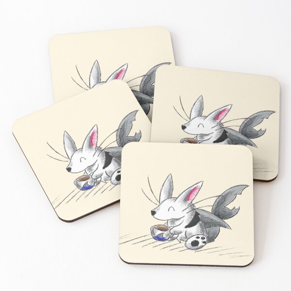 Item preview, Rabbit Shark Coffee Break designed and sold by KOKeefeArt.