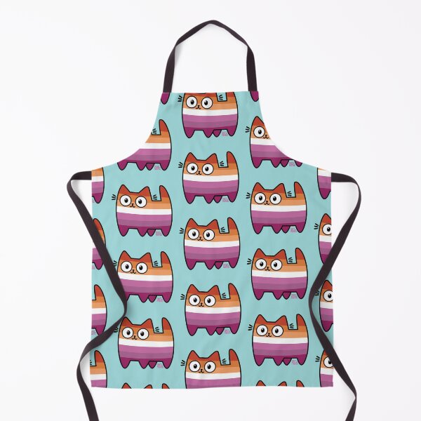 Item preview, Lesbian Pride Cat (new version) designed and sold by SamHoweMeow.