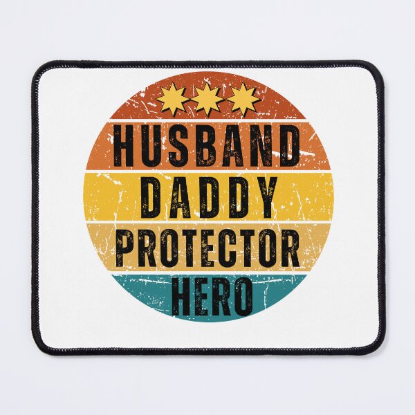 Item preview, Retro Vintage Husband Daddy Protector Hero Fathers Day designed and sold by LadyHustle.