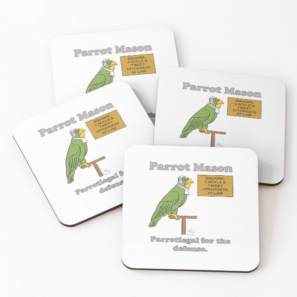 Item preview, Parrot Mason, Parrotlegal for the defense. designed and sold by Laughing Parrot Studio.