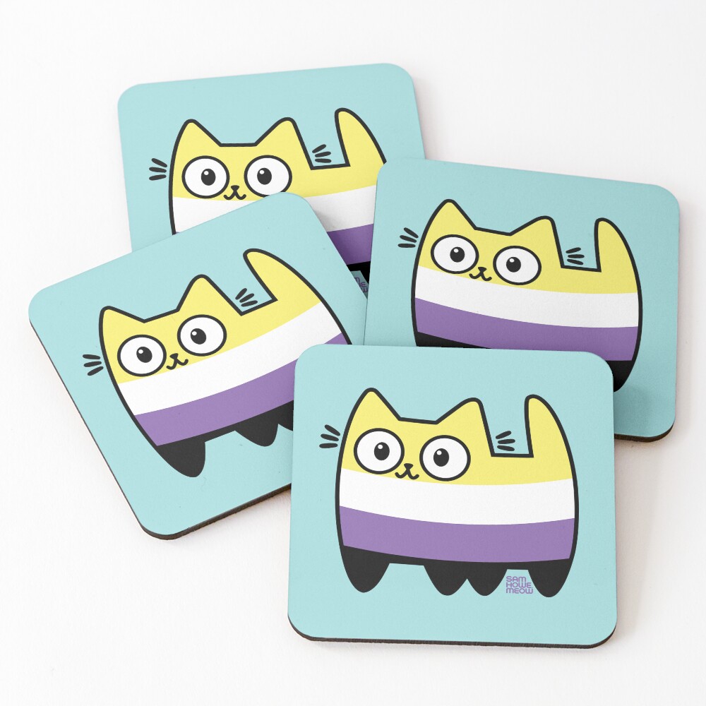 Item preview, Coasters (Set of 4) designed and sold by SamHoweMeow.