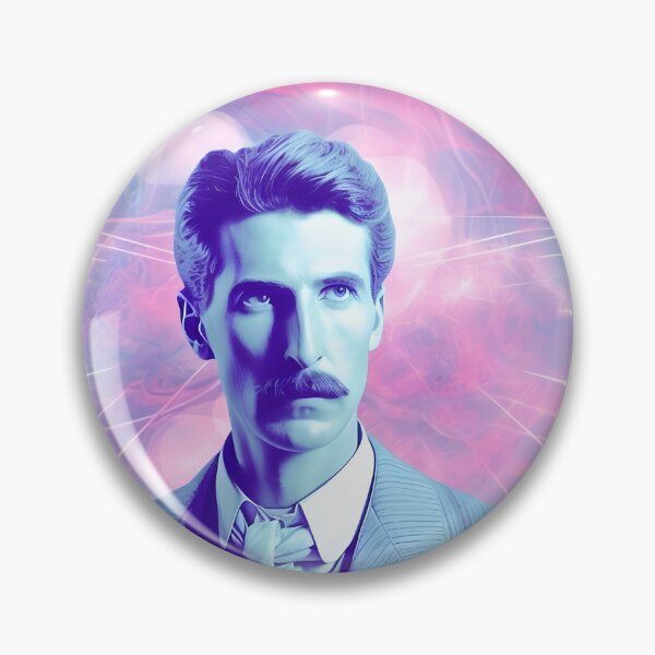 Item preview, Nikola Tesla Isnpired Visionary designed and sold by Cosmic-Canvases.