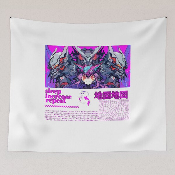 Item preview, sleep increase repeat cyberpunk anime girl designed and sold by karpuz-design.