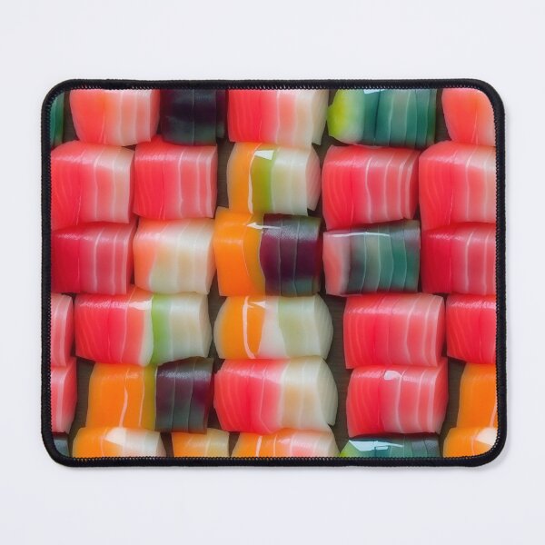 Item preview, Delicious colorfull sashimi pattern designed and sold by ToffeeDream.
