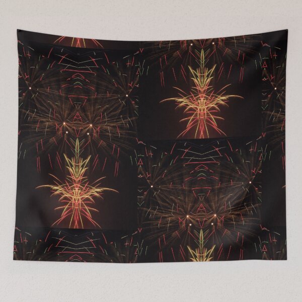 Item preview, Red Showers with Orange and Green Lights designed and sold by kristimb.