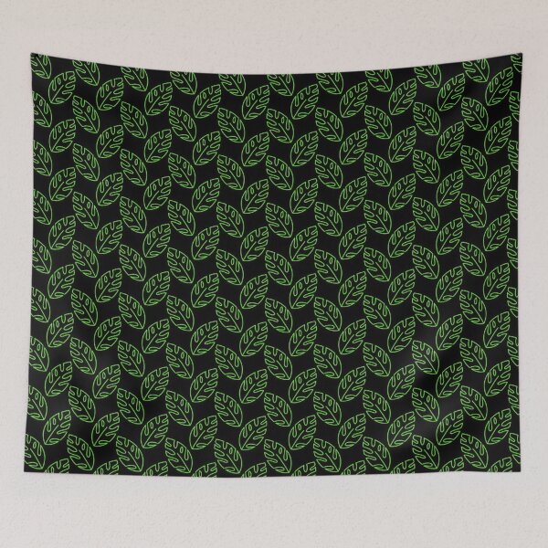 Item preview, Neon tropical leaves  designed and sold by ChloePrints.