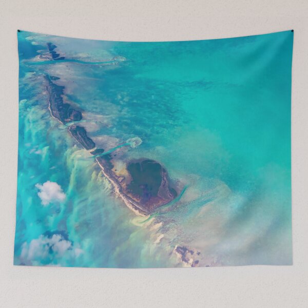 Aperçu de l'œuvre Regardant un atoll bleu tropical créée et vendue par SafariByMarisa.
