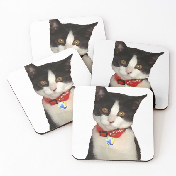 Item preview, Cat Go Green designed and sold by Earthlovenow.