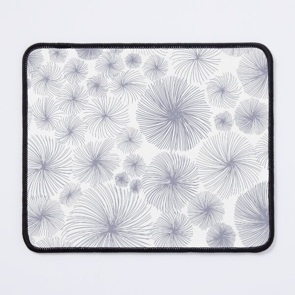 Item preview, grey abstract fluffy circles designed and sold by seredovandesign.