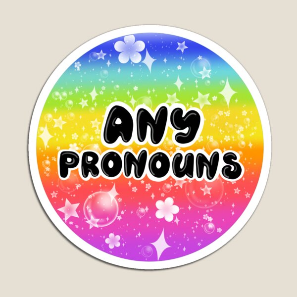 Item preview, PRONOUNS - Any Pronouns designed and sold by Katie Kaboom Hull.