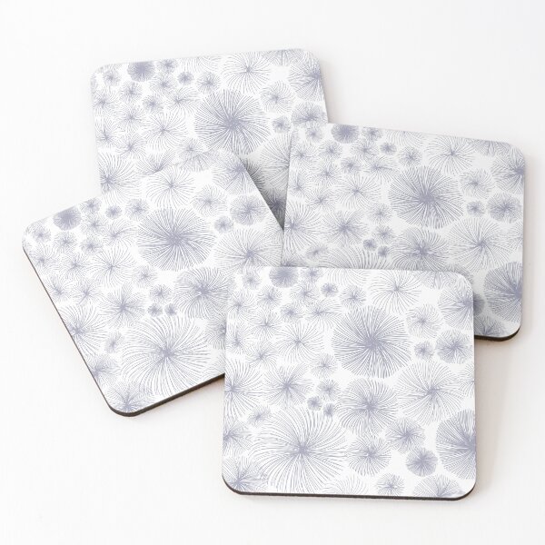 Item preview, grey abstract fluffy circles designed and sold by seredovandesign.