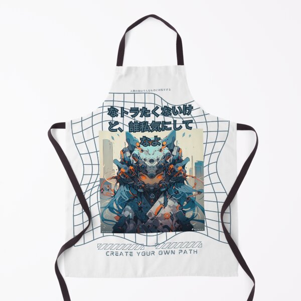 Aperçu de l'œuvre mech cyberpunk anime fille créée et vendue par karpuz-design.