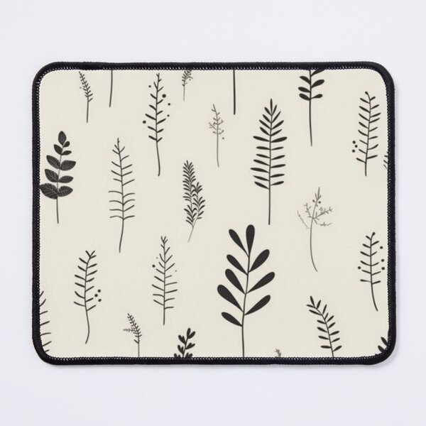 Item preview, Scandinavian-Style Botanical Pattern - Minimalist Monochrome Design designed and sold by GaiaSkyeDesign.