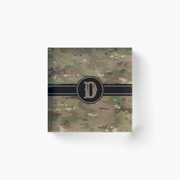 Item preview, Army Camouflage Monogram: Letter D designed and sold by Jared Davies.