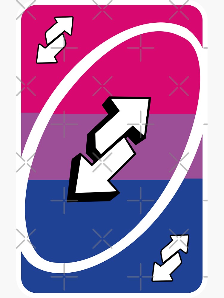 Uno Reverse Lesbian Pride Flag Sticker | Greeting Card