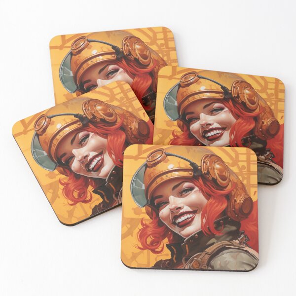 Item preview, The futuristic retro Police Woman of your dreams, pin up, retro smiling beautiful officer designed and sold by GueloStudio.