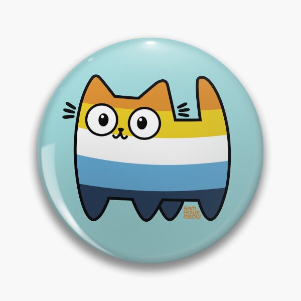 Item preview, AroAce Pride Cat (new version) designed and sold by SamHoweMeow.