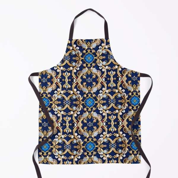 Item preview, Midnight Blue Gold Baroque - Elegant Rococo Seamless Pattern designed and sold by visterie.