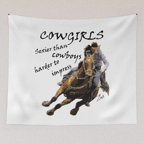 Aperçu de l'œuvre Zvzo Western Equestrian Sexy Cowgirls créée et vendue par ZvzoDesign.