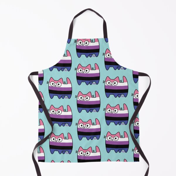 Item preview, Genderfluid Pride Cat (new version) designed and sold by SamHoweMeow.
