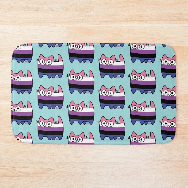 Item preview, Genderfluid Pride Cat (new version) designed and sold by SamHoweMeow.