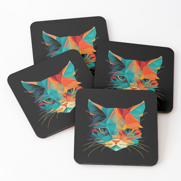 Item preview, Colorful cat designed and sold by badbug.