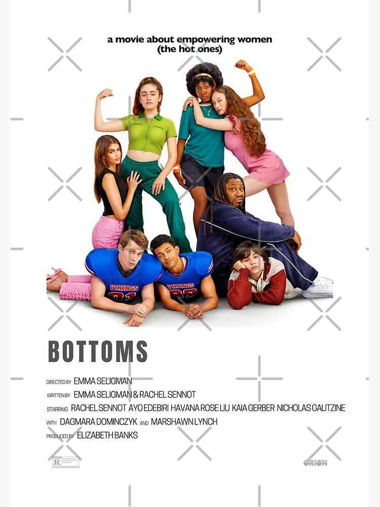 Bottoms Movie Poster Sticker for Sale by JumpingHelen